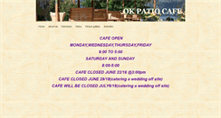Desktop Screenshot of okpatiocafe.com