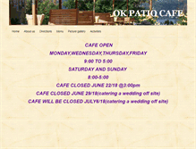 Tablet Screenshot of okpatiocafe.com